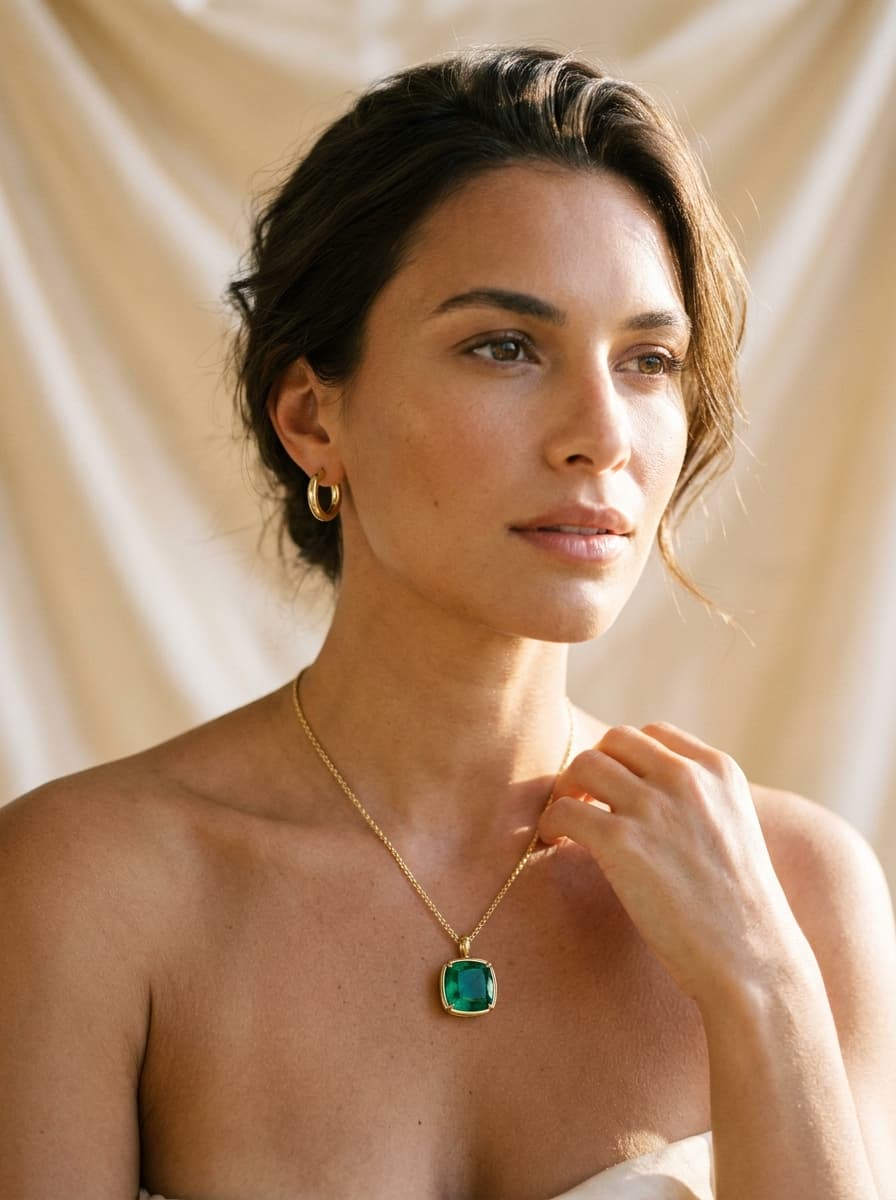 MÉRAF Fine Jewelry - Création Signature Émeraude & Or 18K